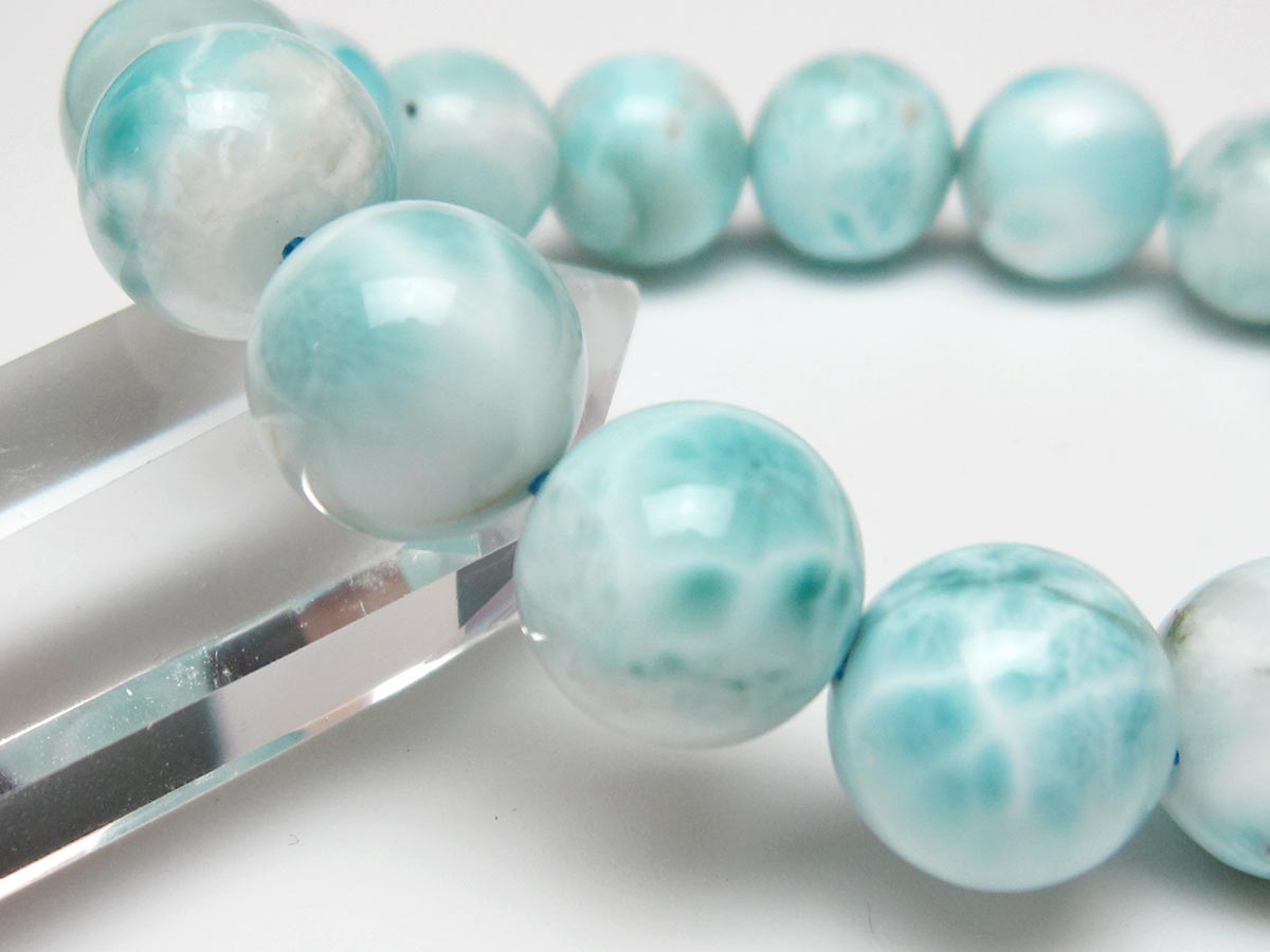 ラリマー ブレスレット 14mm 一点物 111-56531