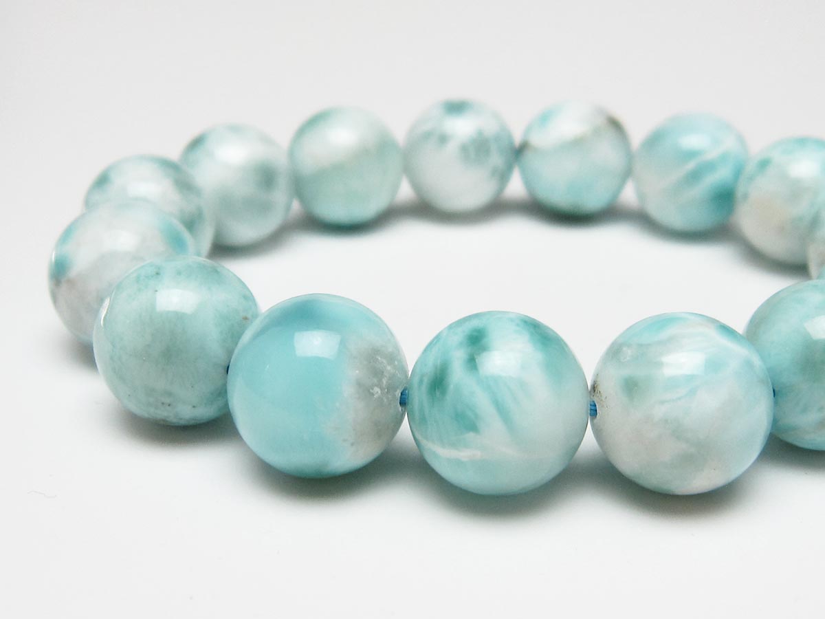 ラリマー ブレスレット 14mm 一点物 111-56531