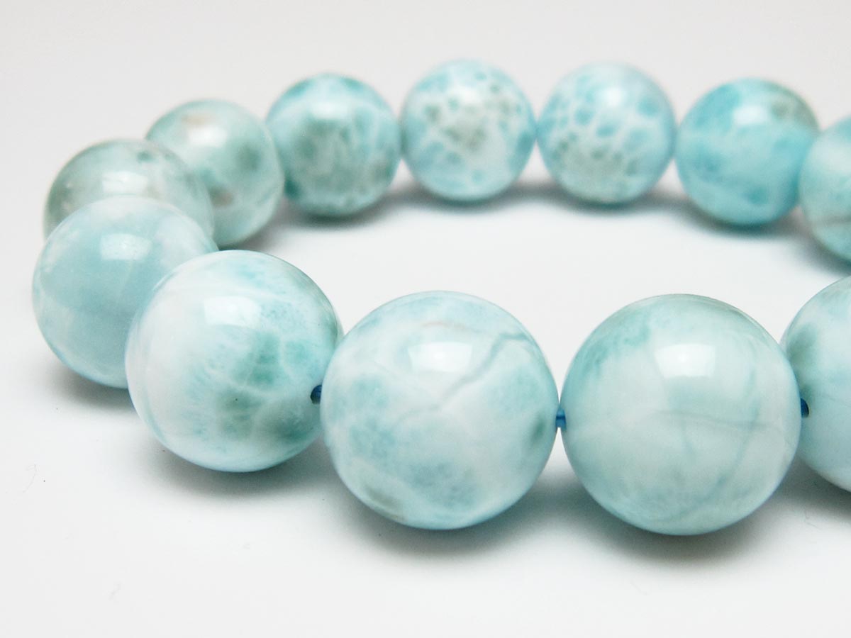 ラリマー ブレスレット 16mm 一点物 111-56533