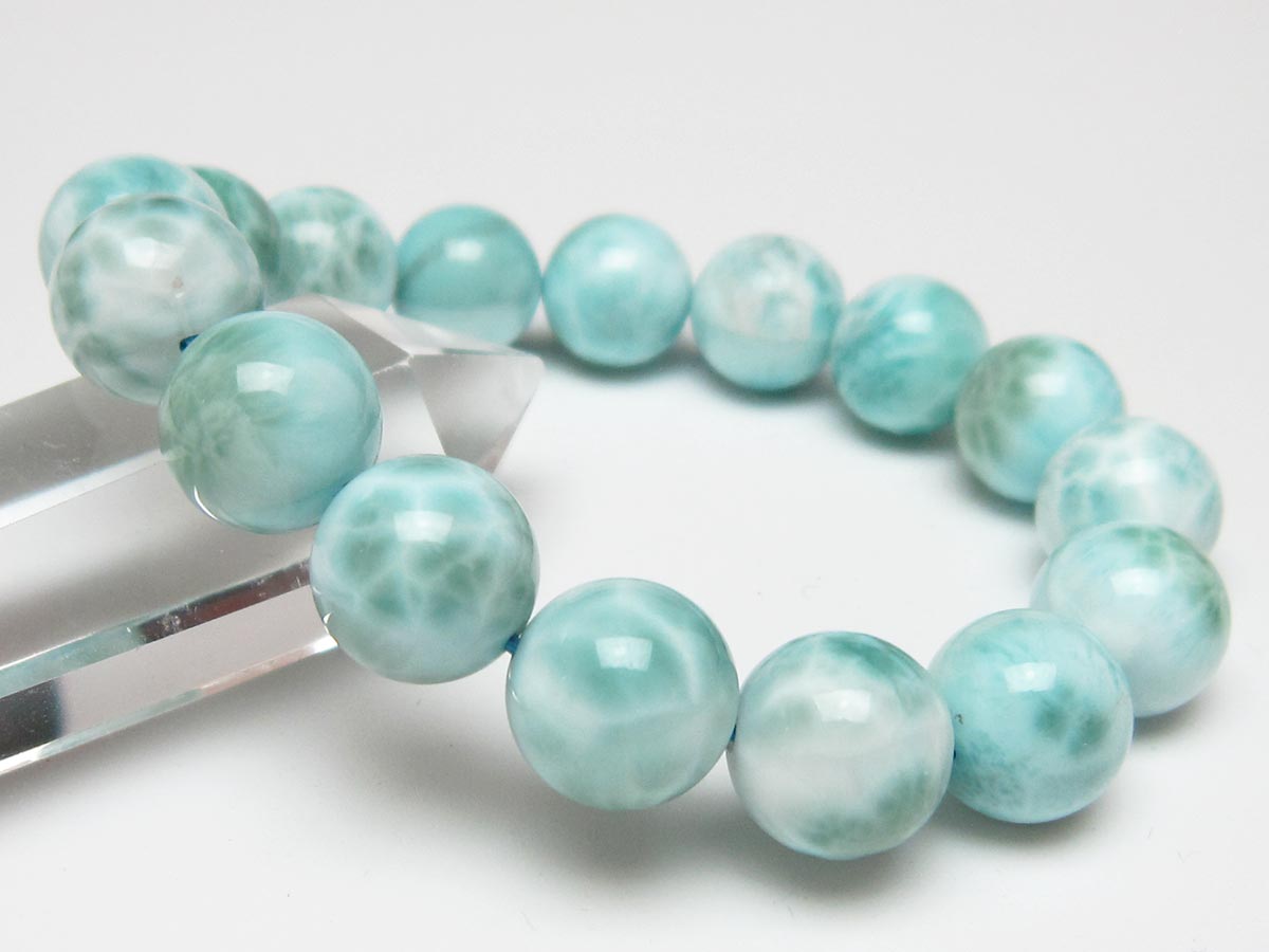 ラリマー ブレスレット 13mm 一点物 111-56535