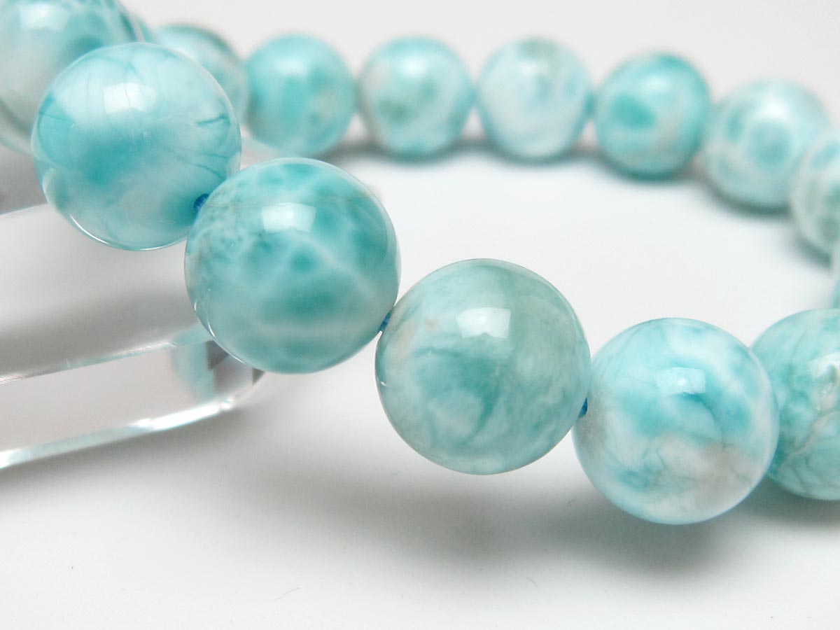 ラリマー ブレスレット 13mm 一点物 111-56537
