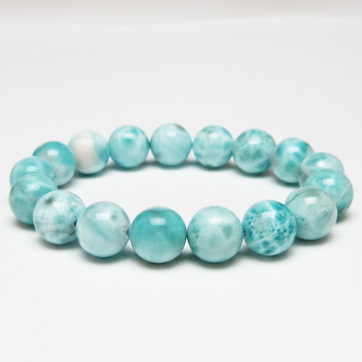 ラリマー ブレスレット 12mm 一点物 111-56539