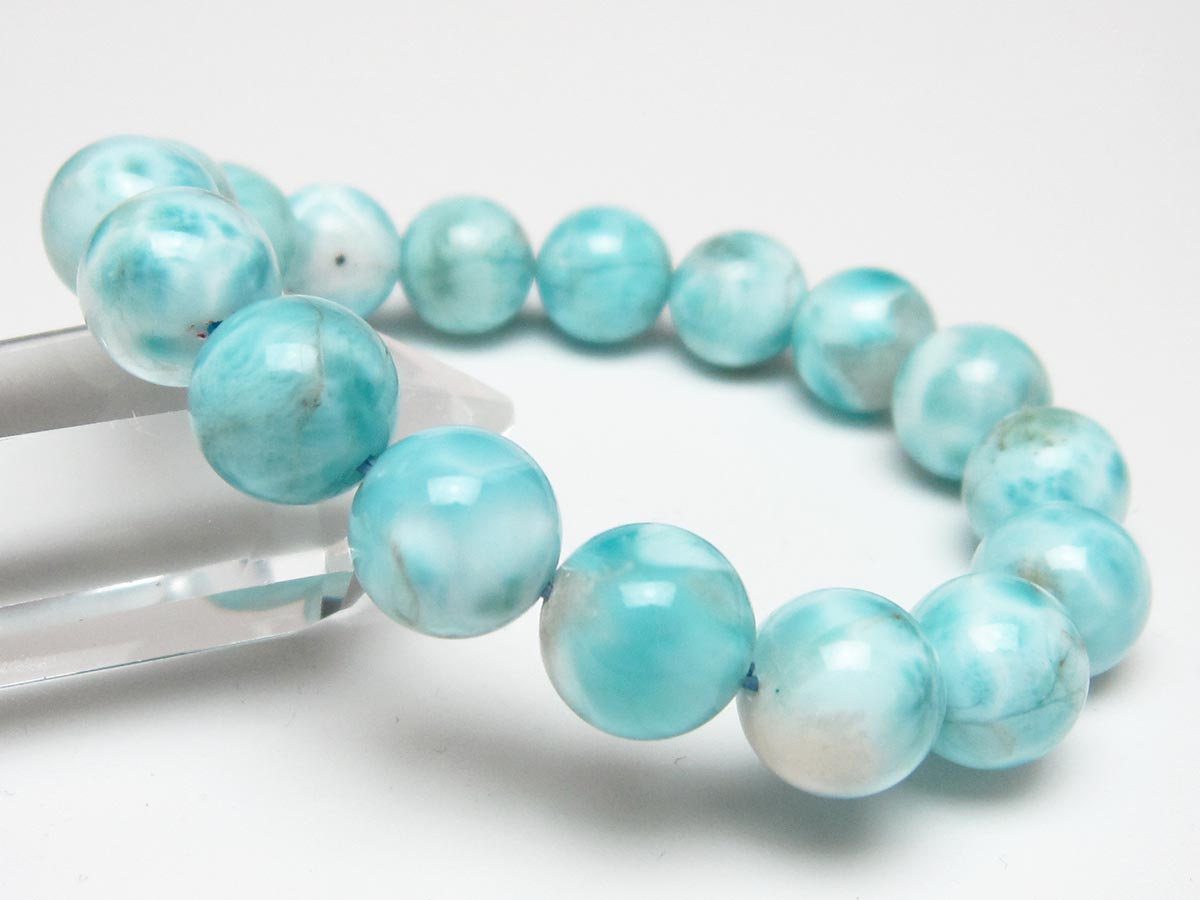 ラリマー ブレスレット 12mm 一点物 111-56539