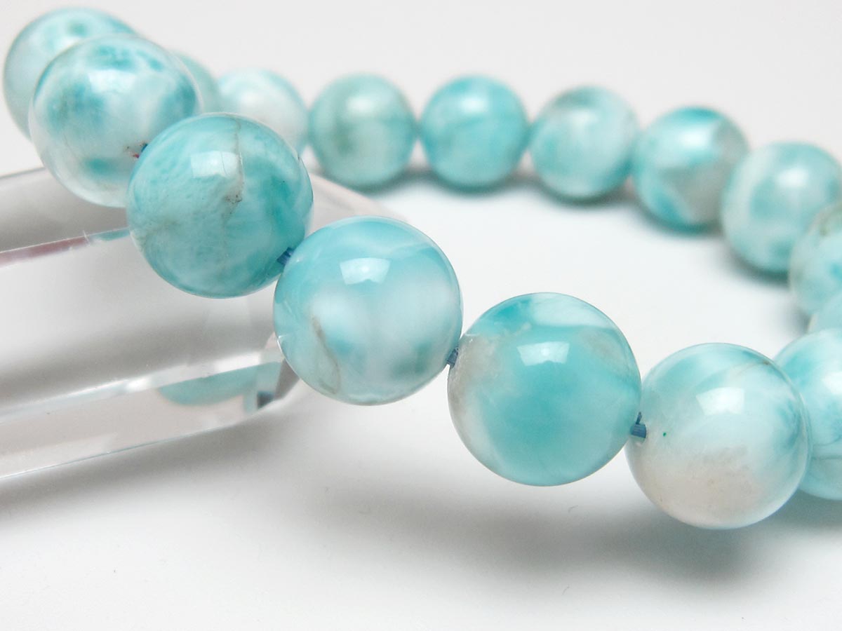 ラリマー ブレスレット 12mm 一点物 111-56539