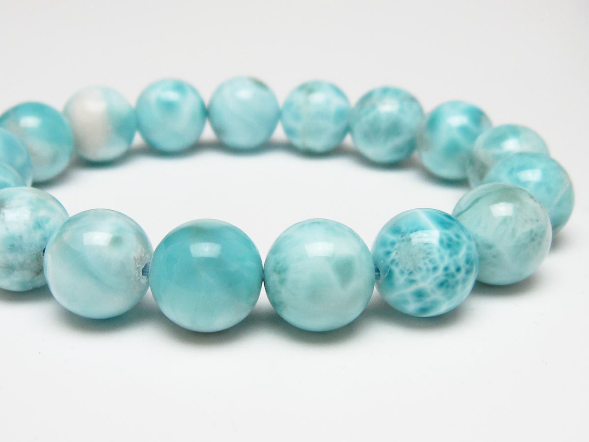 ラリマー ブレスレット 12mm 一点物 111-56539