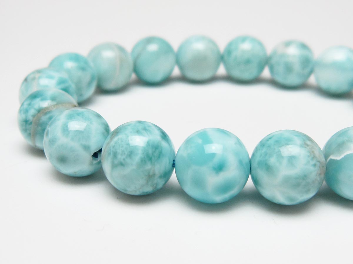ラリマー ブレスレット 11mm 一点物 111-56540