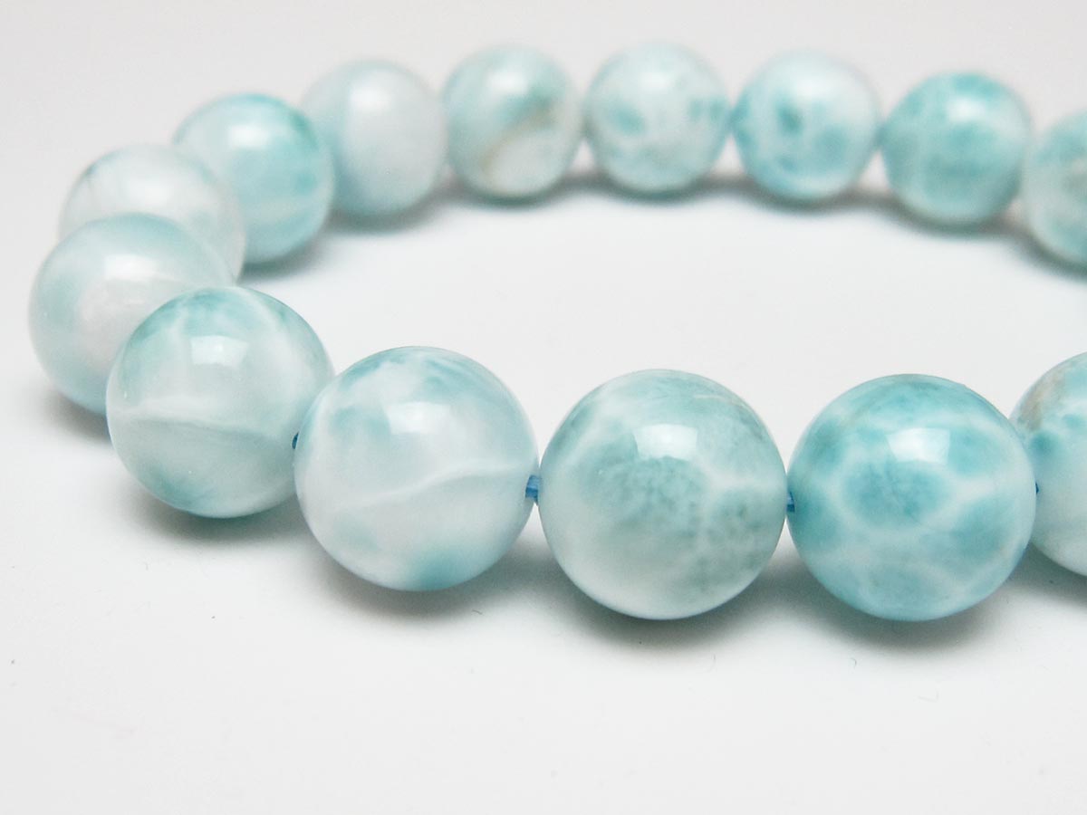 ラリマー ブレスレット 12mm 一点物 111-56543