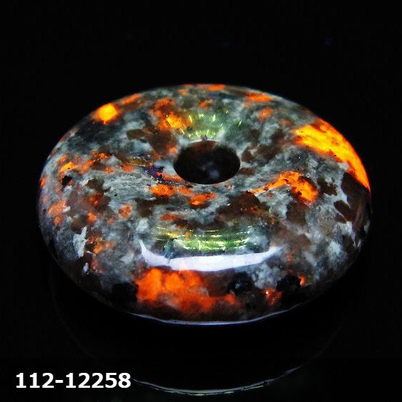 ユーパーライト ピーディスク ドーナツ型ルース お好きな個体を選べる 一点物 ルース 鉱物 [メール便可]
