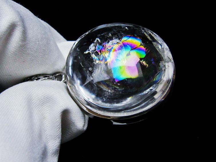 アイリスクォーツ 水晶 ペンダント 虹入り 一点物 メール便可 [M便 1/20] 112-12351