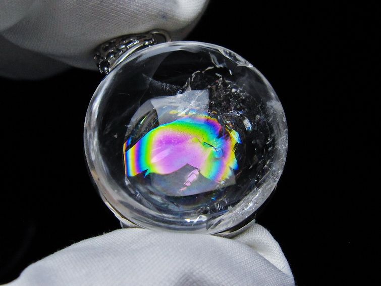 アイリスクォーツ 水晶 ペンダント 虹入り 一点物 メール便可 [M便 1/20] 112-12351