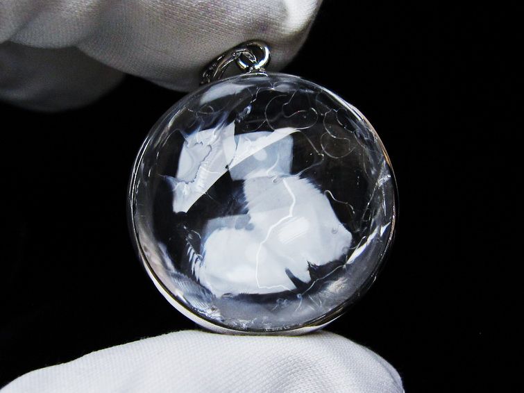 アイリスクォーツ 水晶 ペンダント 虹入り 一点物 メール便可 [M便 1/20] 112-12352