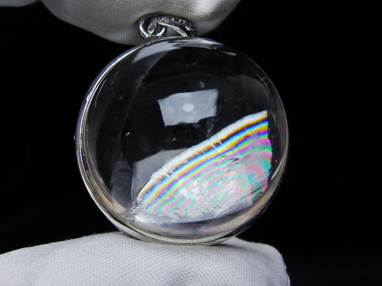 アイリスクォーツ 水晶 ペンダント 虹入り 一点物 メール便可 [M便 1/20] 112-12355