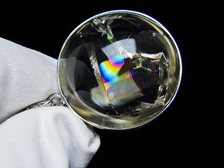 アイリスクォーツ 水晶 ペンダント 虹入り 一点物 メール便可 [M便 1/20] 112-12362