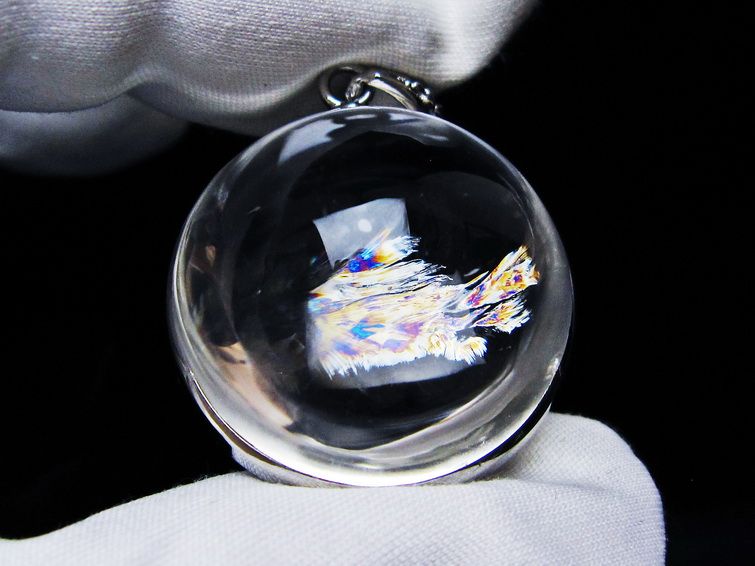 アイリスクォーツ 水晶 ペンダント 虹入り 一点物 メール便可 [M便 1/20] 112-12366