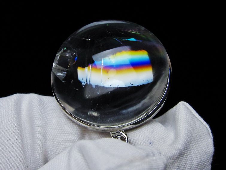 アイリスクォーツ 水晶 ペンダント 虹入り 一点物 メール便可 [M便 1/20] 112-12369