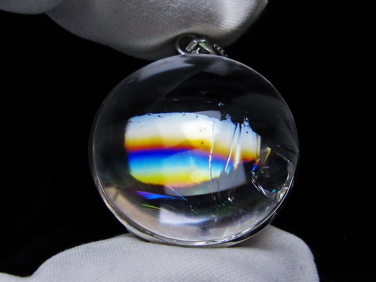 アイリスクォーツ 水晶 ペンダント 虹入り 一点物 メール便可 [M便 1/20] 112-12369