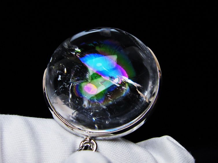 アイリスクォーツ 水晶 ペンダント 虹入り 一点物 メール便可 112-12371 【sold out】