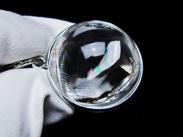 アイリスクォーツ 水晶 ペンダント 虹入り 一点物 112-12374