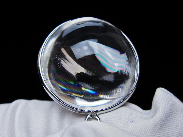 アイリスクォーツ 水晶 ペンダント 虹入り 一点物 112-12374