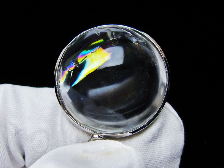 アイリスクォーツ 水晶 ペンダント 虹入り 一点物 112-12386