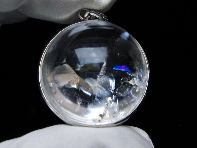 アイリスクォーツ 水晶 ペンダント 虹入り 一点物 メール便可 [M便 1/20] 112-12391