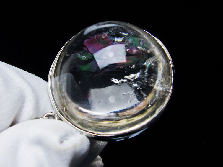 アイリスクォーツ 水晶 ペンダント 虹入り 一点物 メール便可 [M便 1/20] 112-12392