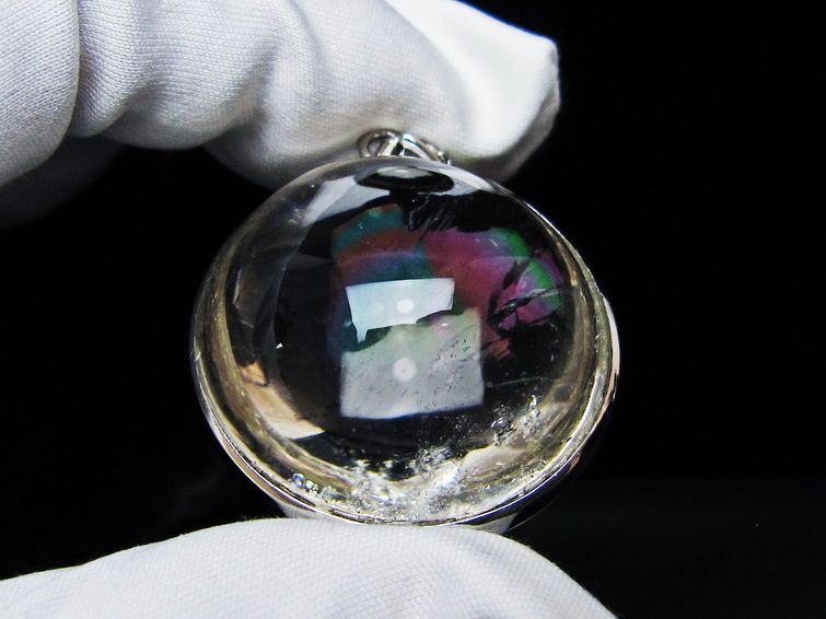 アイリスクォーツ 水晶 ペンダント 虹入り 一点物 メール便可 [M便 1/20] 112-12392