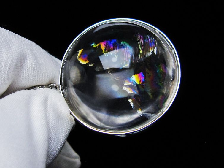 アイリスクォーツ 水晶 ペンダント 虹入り 一点物 112-12411