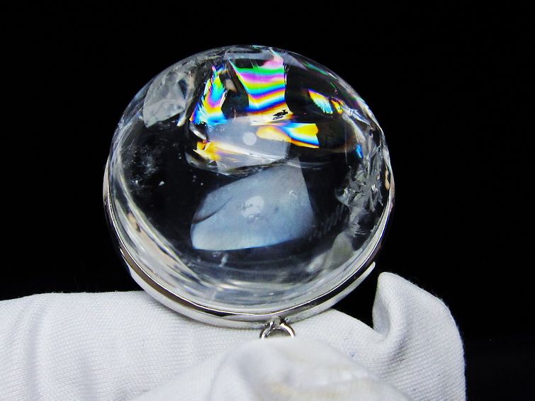 アイリスクォーツ 水晶 ペンダント 虹入り 一点物 メール便可 [M便 1/20] 112-12420