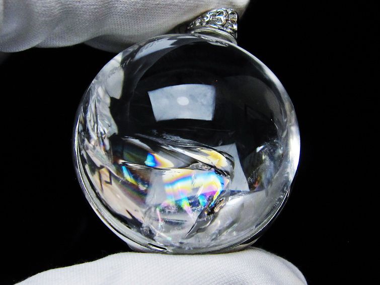 アイリスクォーツ 水晶 ペンダント 虹入り 一点物 メール便可 [M便 1/20] 112-12420