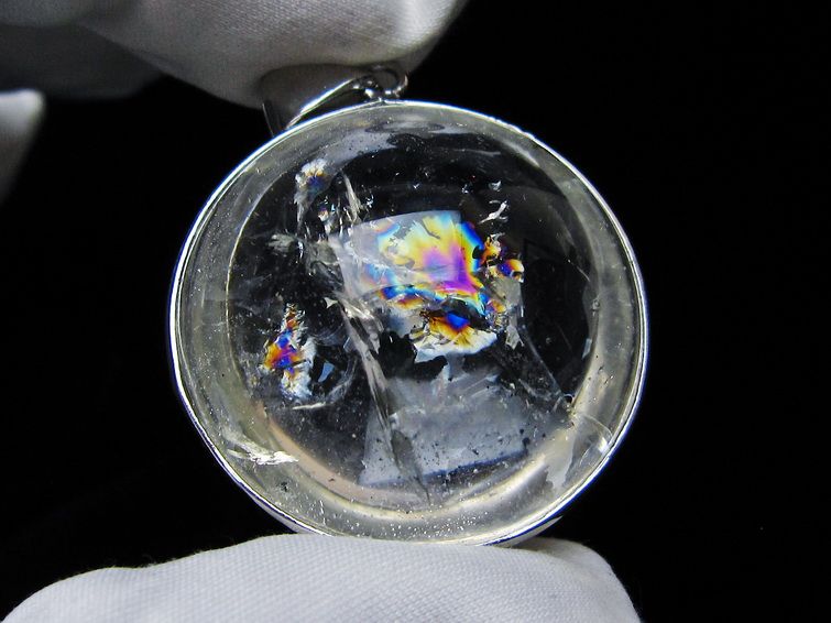 アイリスクォーツ 水晶 ペンダント 虹入り 一点物 メール便可 [M便 1/20] 112-12421