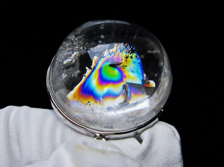 アイリスクォーツ 水晶 ペンダント 虹入り 一点物 メール便可 [M便 1/20] 112-12422
