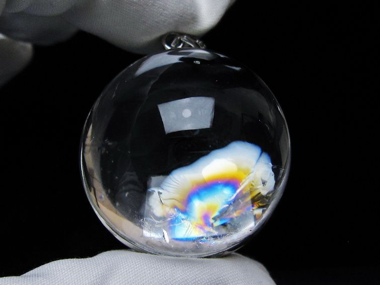 アイリスクォーツ 水晶 ペンダント 虹入り 一点物 メール便可 [M便 1/20] 112-12423