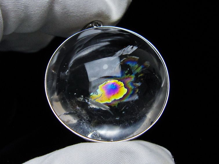 アイリスクォーツ 水晶 ペンダント 虹入り 一点物 メール便可 [M便 1/20] 112-12424