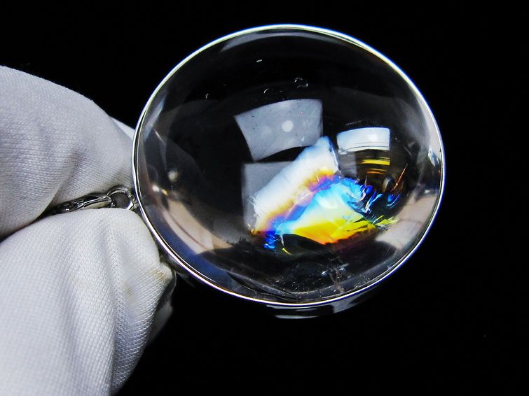 アイリスクォーツ 水晶 ペンダント 虹入り 一点物 メール便可 [M便 1/20] 112-12425