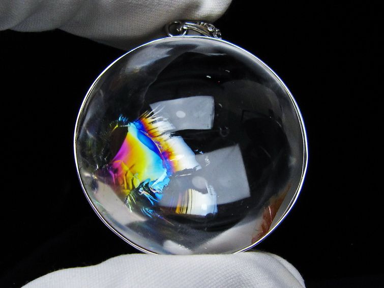 アイリスクォーツ 水晶 ペンダント 虹入り 一点物 メール便可 [M便 1/20] 112-12425