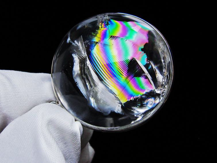 アイリスクォーツ 水晶 ペンダント 虹入り 一点物 112-12429