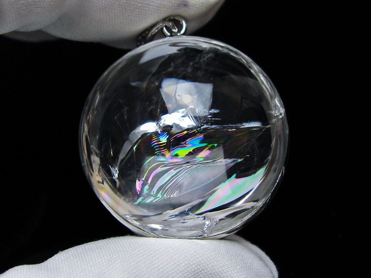 アイリスクォーツ 水晶 ペンダント 虹入り 一点物 112-12432