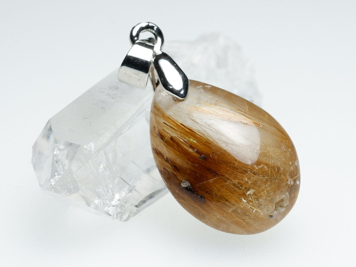 タイチンルチルクォーツ ペンダント ルチルクォーツ ペンダントトップ 一点物 メール便可 [M便 1/20] 112-12706