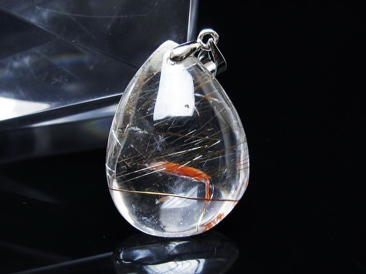 プラチナルチルクォーツ ペンダント 一点物 メール便可 [M便 1/20] 112-13096 [sold out]