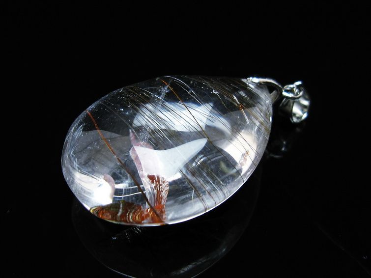 プラチナルチルクォーツ ペンダント 一点物 メール便可 [M便 1/20] 112-13096 [sold out]