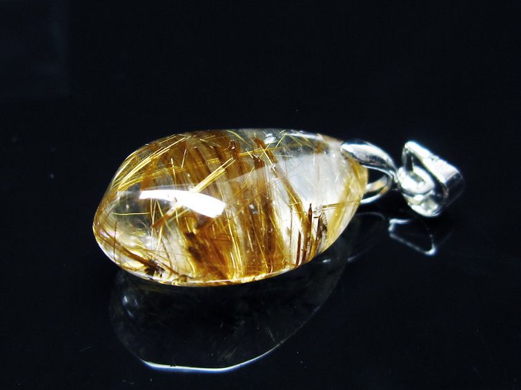 タイチンルチルクォーツ ペンダント ルチルクォーツ ペンダントトップ 一点物 メール便可 [M便 1/20] 112-13357