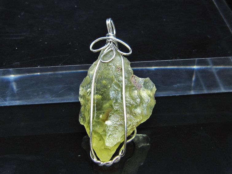 リビアングラス ペンダント 一点物 メール便可 112-13807