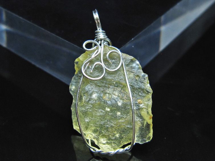 リビアングラス ペンダント 一点物 メール便可 112-13827