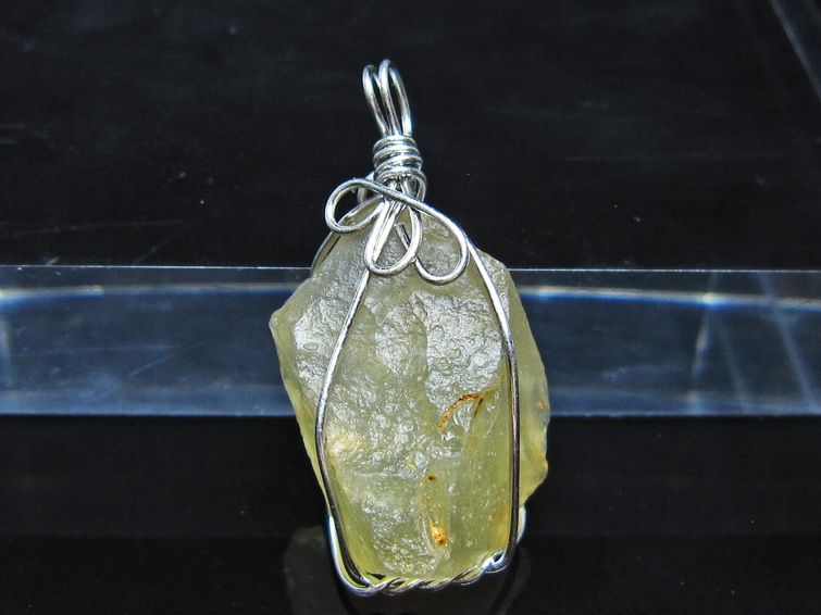 リビアングラス ペンダント 一点物 メール便可 112-13838