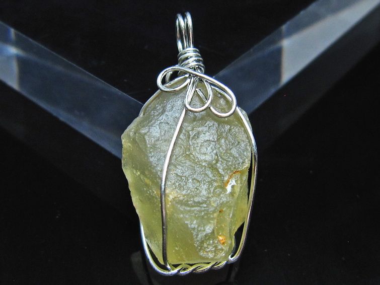 リビアングラス ペンダント 一点物 メール便可 112-13838