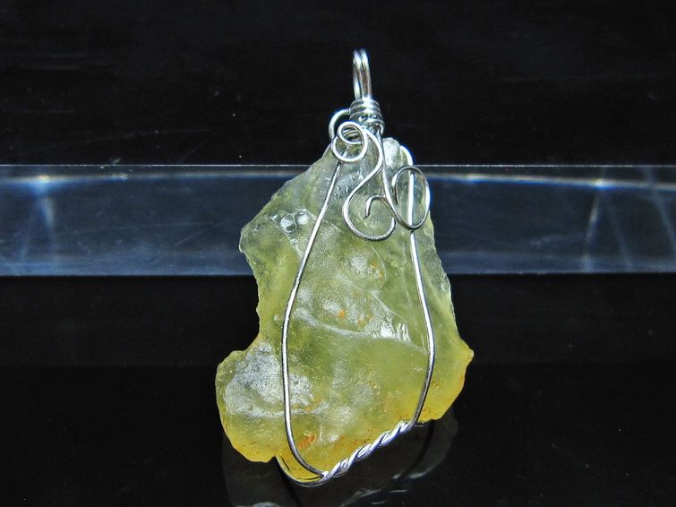 リビアングラス ペンダント 一点物 メール便可 112-13839