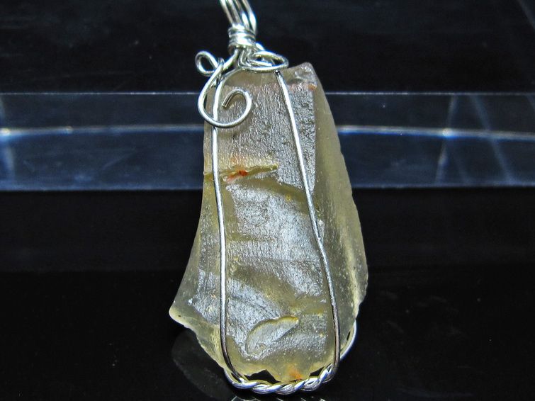 リビアングラス ペンダント 一点物 メール便可 112-13848