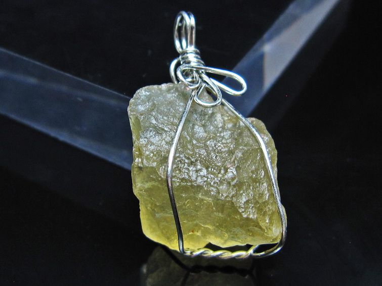 リビアングラス ペンダント 一点物 メール便可 112-13864