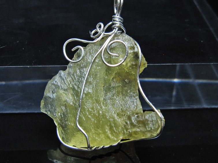 リビアングラス ペンダント 一点物 メール便可 112-13865